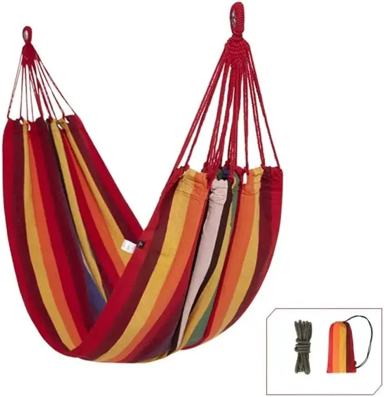 HSF Outdoor Hammock Outdoor Hammock Camping Breathable Wear-Resistant Thickened Portable Hammock Outdoor Hammock