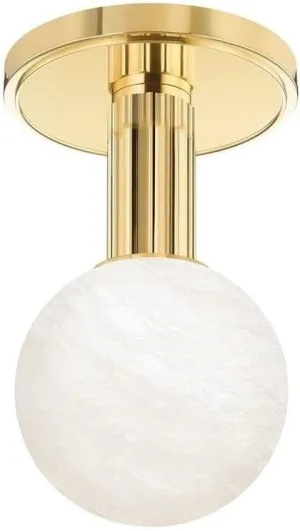 Hudson Valley Lighting Murray Hill - 5W 1 LED Flush Mount-8 Inches Tall and 4.5 Inches Wide-Aged Brass Finish