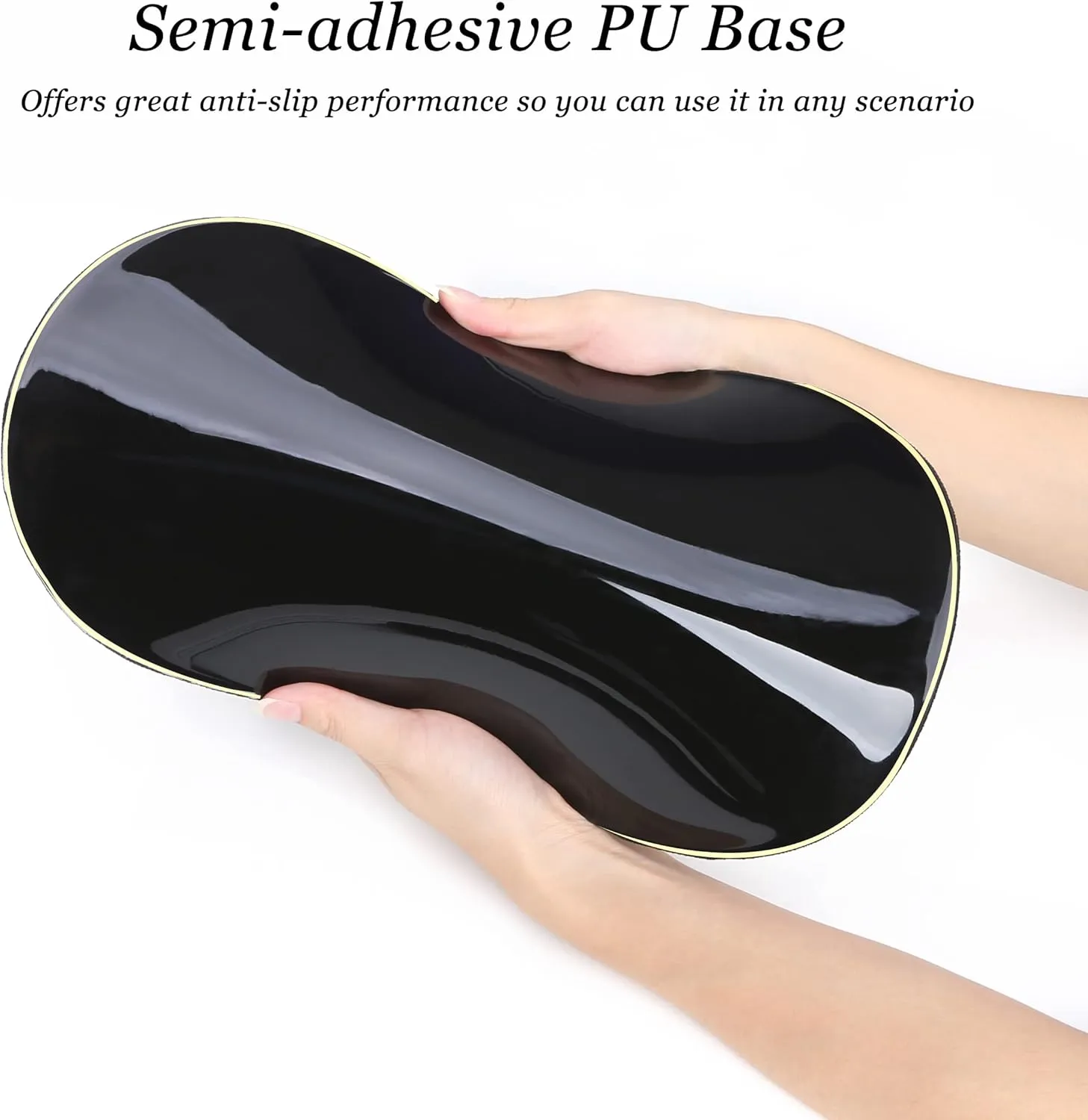 hueilm Ergonomic Mouse Pad Wrist Support,Pain Relief Mouse Pad with Wrist Rest,Entire Memory Foam Mouse Pad with Non-Slip PU Base,Comfortable Mousepad Perfect for Office & Home, 1PCS（Green Leaf）