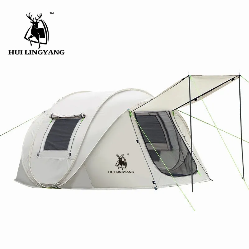 HUI LINGYANG throw tent outdoor automatic tents throwing pop up waterproof camping hiking tent waterproof large family tents