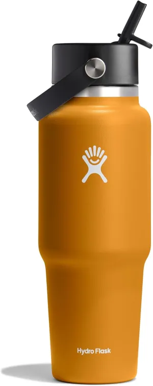 Hydro Flask 32 Oz Wide Flex Straw Travel Bottle Fossil