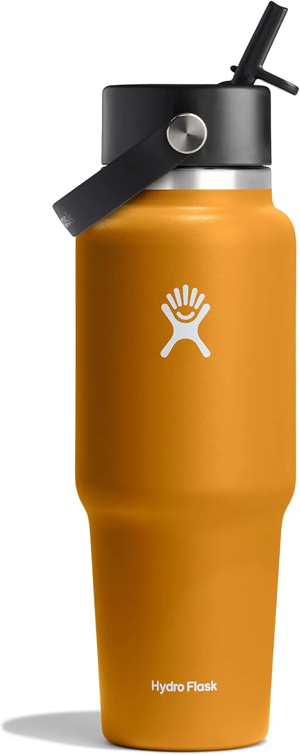 Hydro Flask 32 Oz Wide Flex Straw Travel Bottle Fossil