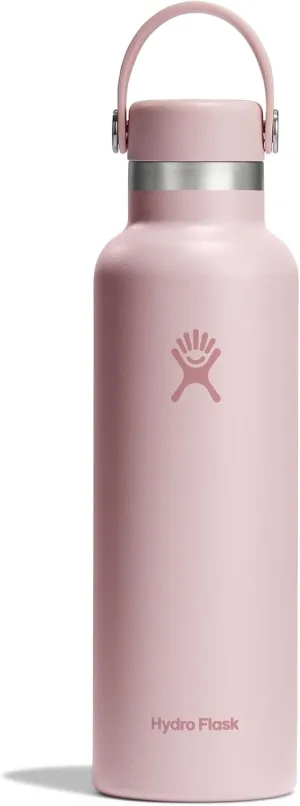 Hydro Flask Stainless Steel Standard Mouth Water Bottle with Flex Cap and Double-Wall Vacuum Insulation