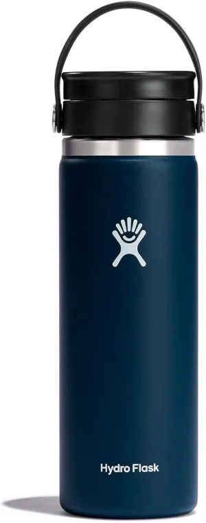 Hydro Flask Wide Mouth with Flex Sip Lid - Insulated Water Bottle Travel Cup Coffee Mug Tumbler 20 Oz