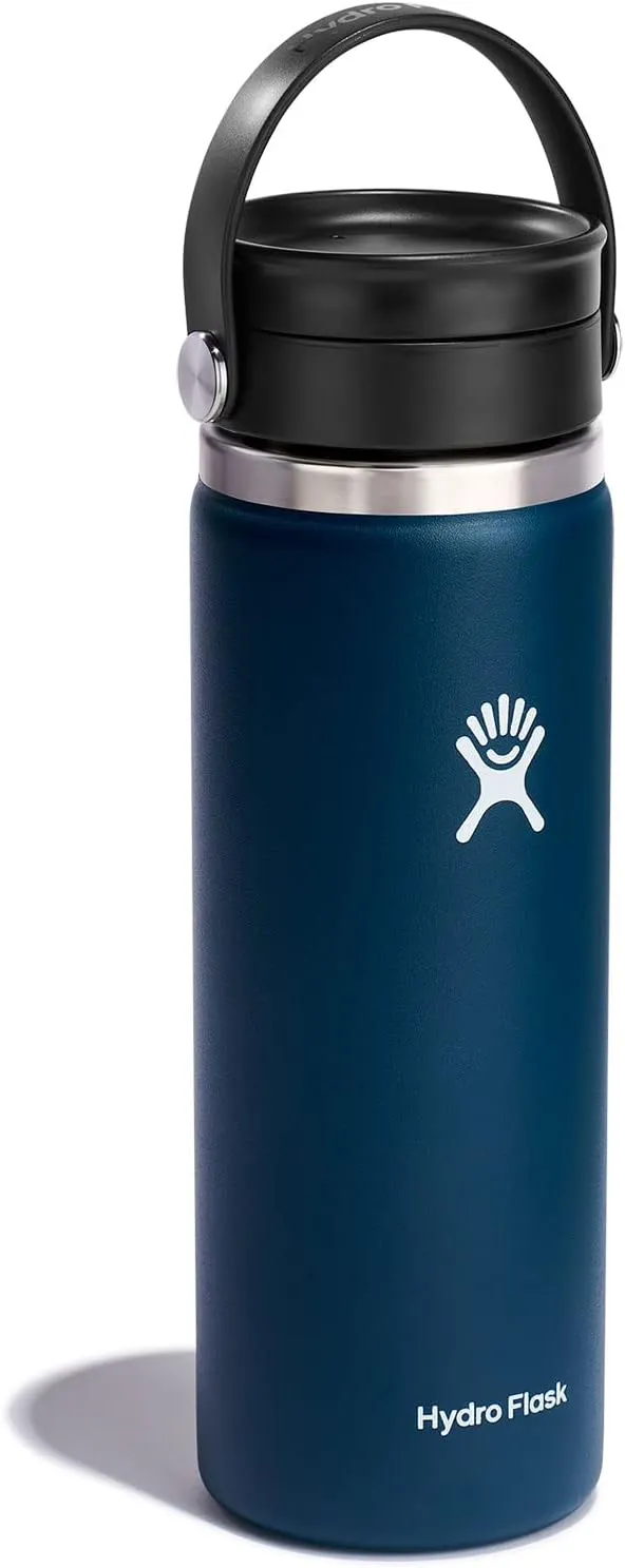 Hydro Flask Wide Mouth with Flex Sip Lid - Insulated Water Bottle Travel Cup Coffee Mug Tumbler 20 Oz