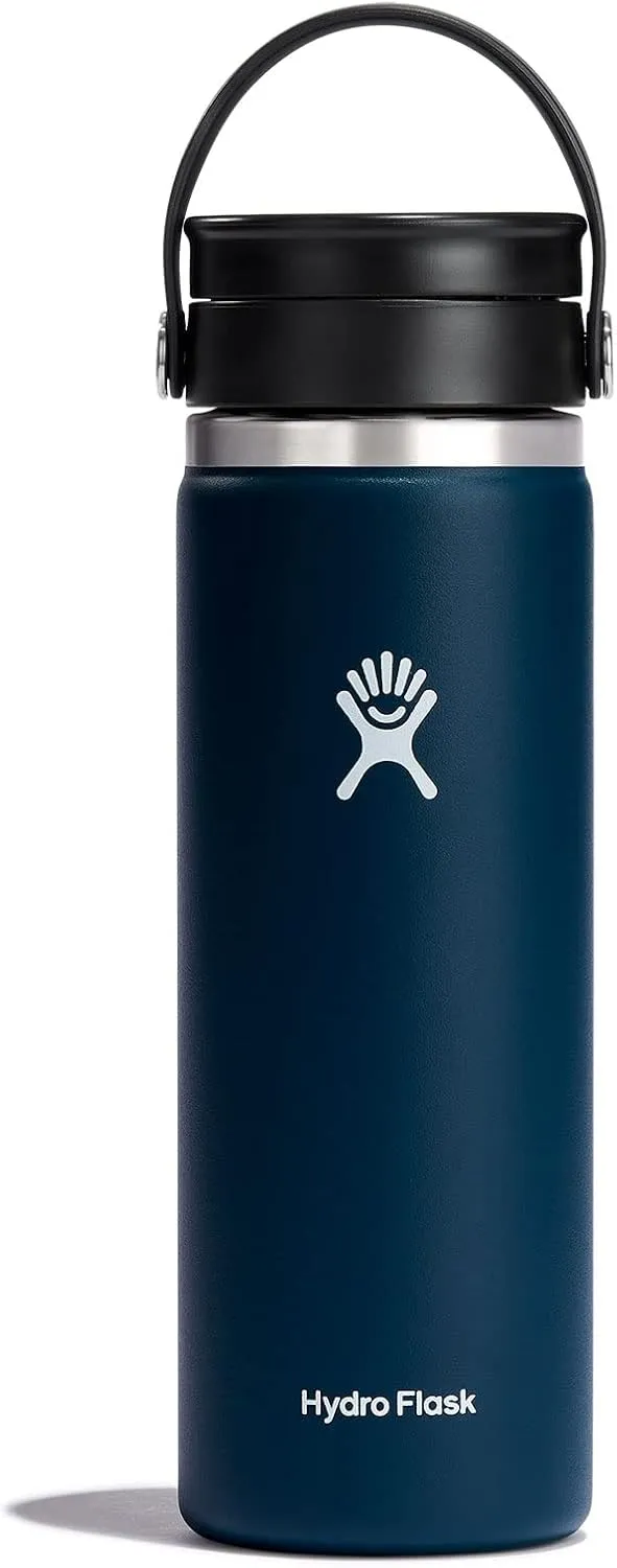 Hydro Flask Wide Mouth with Flex Sip Lid - Insulated Water Bottle Travel Cup Coffee Mug Tumbler 20 Oz