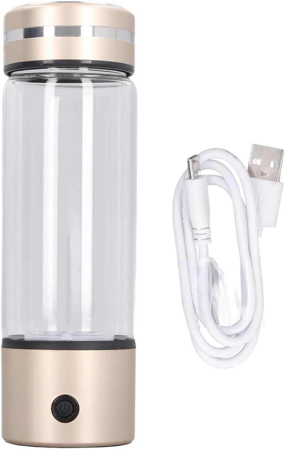 Hydrogen Rich Water Bottle, 3 Minute Rapid Electrolysis, 300ml 1200 to 1400PPB Portable Hydrogen Water Generator for Office, Daily Use, Travel and Gifts