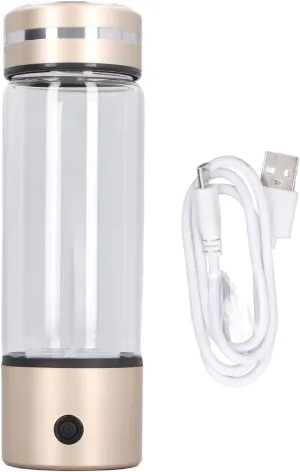 Hydrogen Rich Water Bottle, 3 Minute Rapid Electrolysis, 300ml 1200 to 1400PPB Portable Hydrogen Water Generator for Office, Daily Use, Travel and Gifts