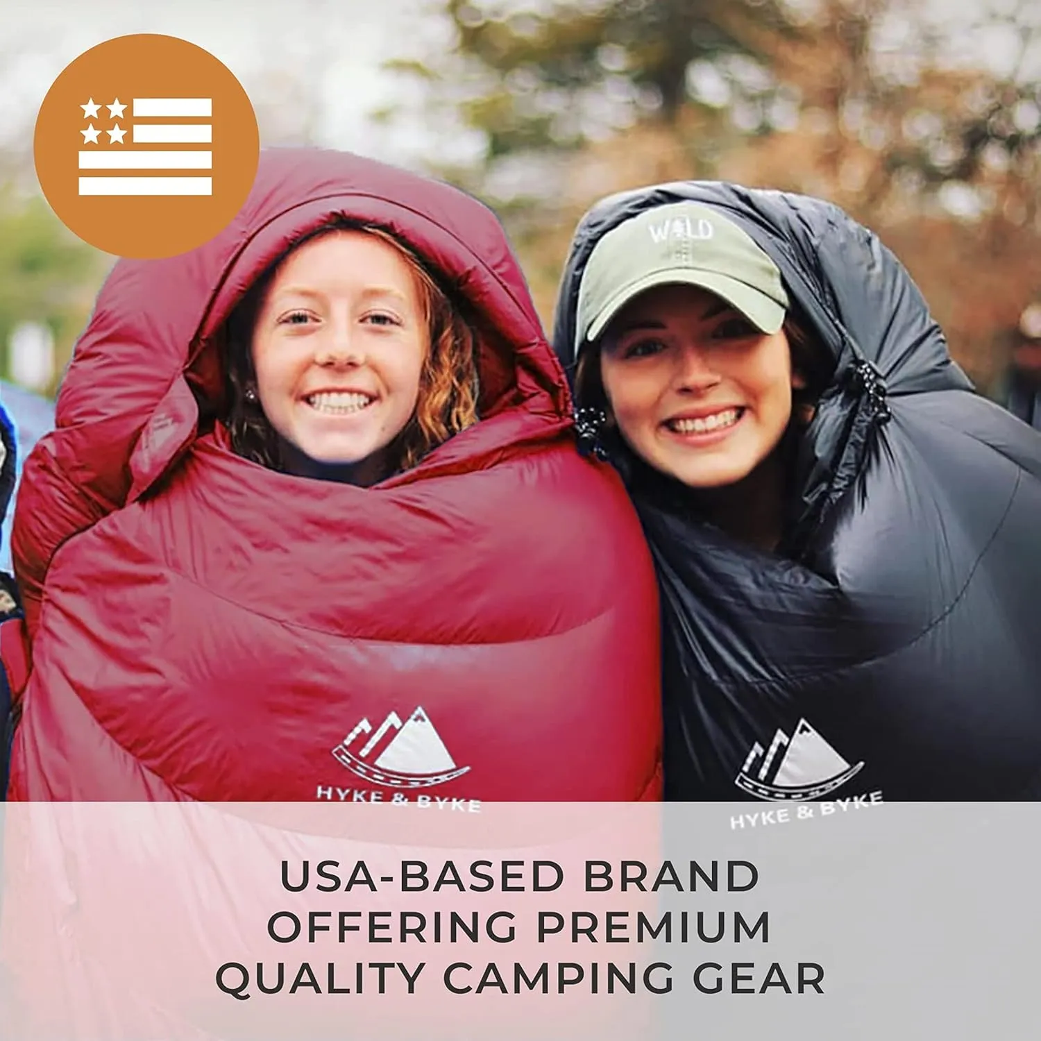 Hyke & Byke Snowmass 0°F Cold Weather Mummy Hiking & Backpacking Sleeping Bag - Duck Down 650 FP 4 Season Sleeping Bags for Adults - Ultralight with Compression Stuff Sack