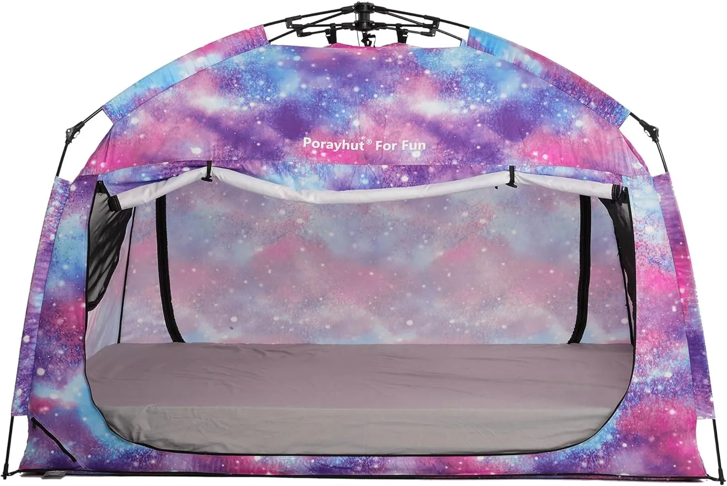 Indoor Instant Privacy Bed Tent for Sleeping,Quick Set-up Bed Canopies,Portable Bed Drapes with Large Space and 3 Doors (Galaxy, Full)