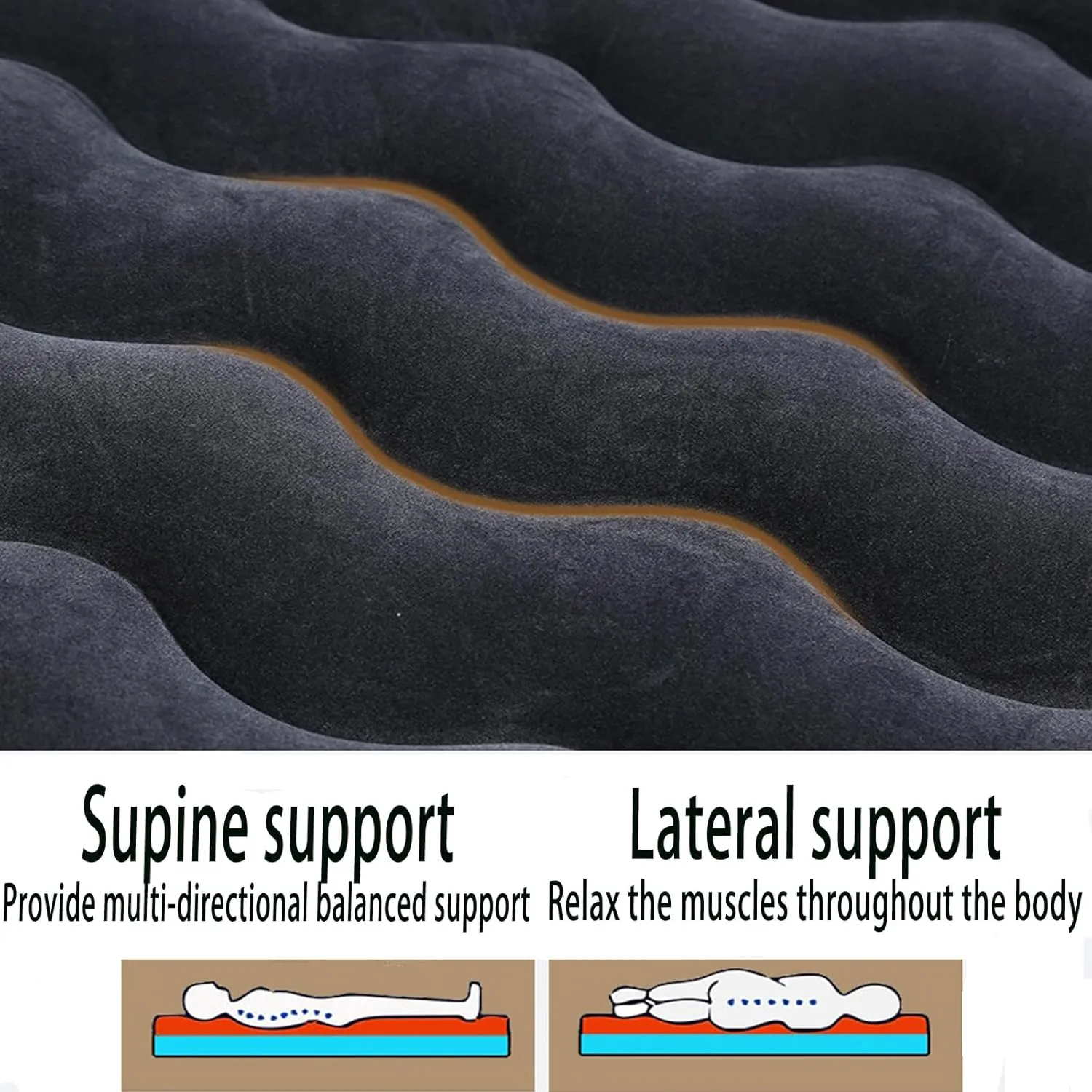 Inflatable Air Mattress - car Bed Backseat Back Seat Car Camping Air Mattress Blow Up car air Mattress Back seat Portable Car Travel Mattress,Sleeping Mattress Bed for Car Universal SUV
