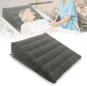 Inflatable Bed Wedge Pillow for Back, Legs, Calf, Sleeping Back Rest Post-Surgery Elevation Nursing Support Supplies for Bedridden Elderly Pregnant Patient, 23" L x 22" W x 7" H