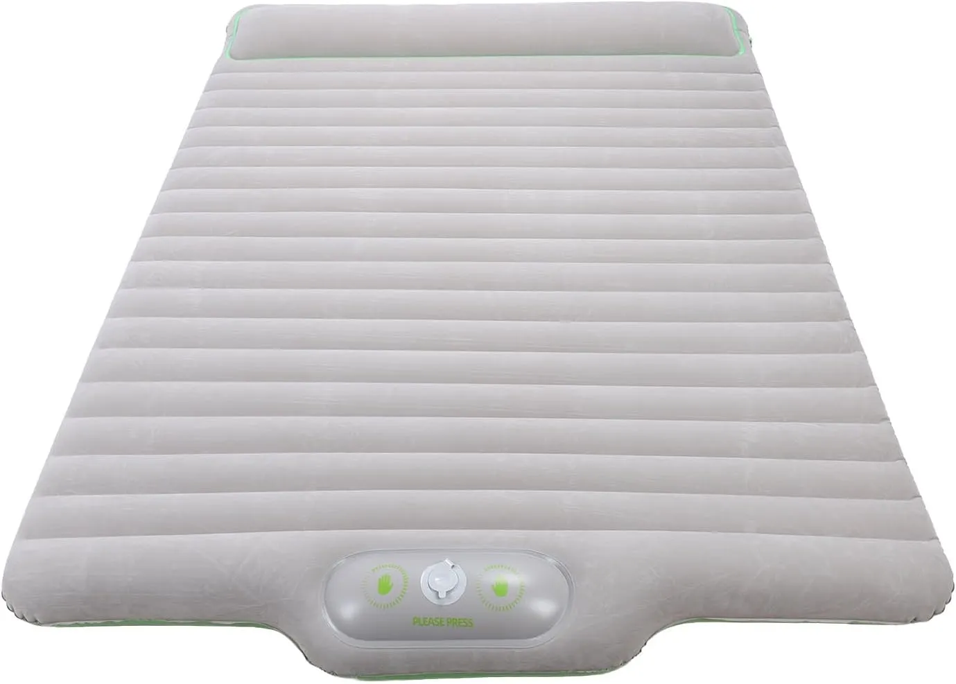 Inflatable Camping Bed, Inflatable Sleeping Pad Press Inflation Quick Inflation for Backpacking (Grey)