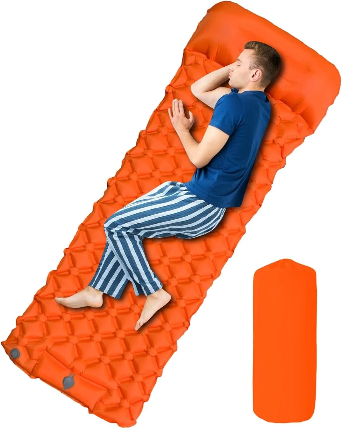 Inflatable Camping Pad,Inflatable Waterproof Camping Mat | Camping Equipment Portable Mattress for Camping Backpacking Hiking Tent Trap Traveling