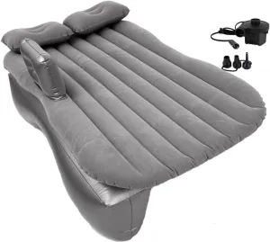 Inflatable Car Air Mattress Back Seat Bed,Thickened Car Travel Camping Air Mattress with Air Pump,Blow Up Bed Portable Car Sleeping Mattress for Car Universal SUV