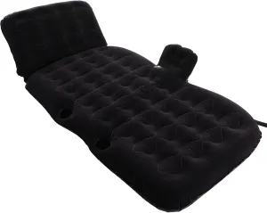 Inflatable Car Air Mattress Bed with Back Rear Seat Pump Portable Car Travel, Inflatable Car Air Mattress Bed Automatic Inflation Car Camping Bed Sleeping Pad with Air Pump for