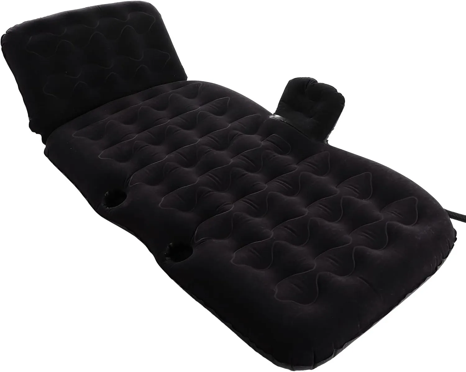 Inflatable Car Air Mattress Bed with Back Rear Seat Pump Portable Car Travel, Inflatable Car Air Mattress Bed Automatic Inflation Car Camping Bed Sleeping Pad with Air Pump for