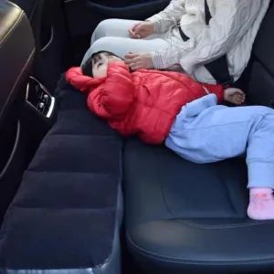 Inflatable Car Mattress Back Seat Gap Filler Pad Portable Sleeping Air Bed for Outdoor Camping Travel
