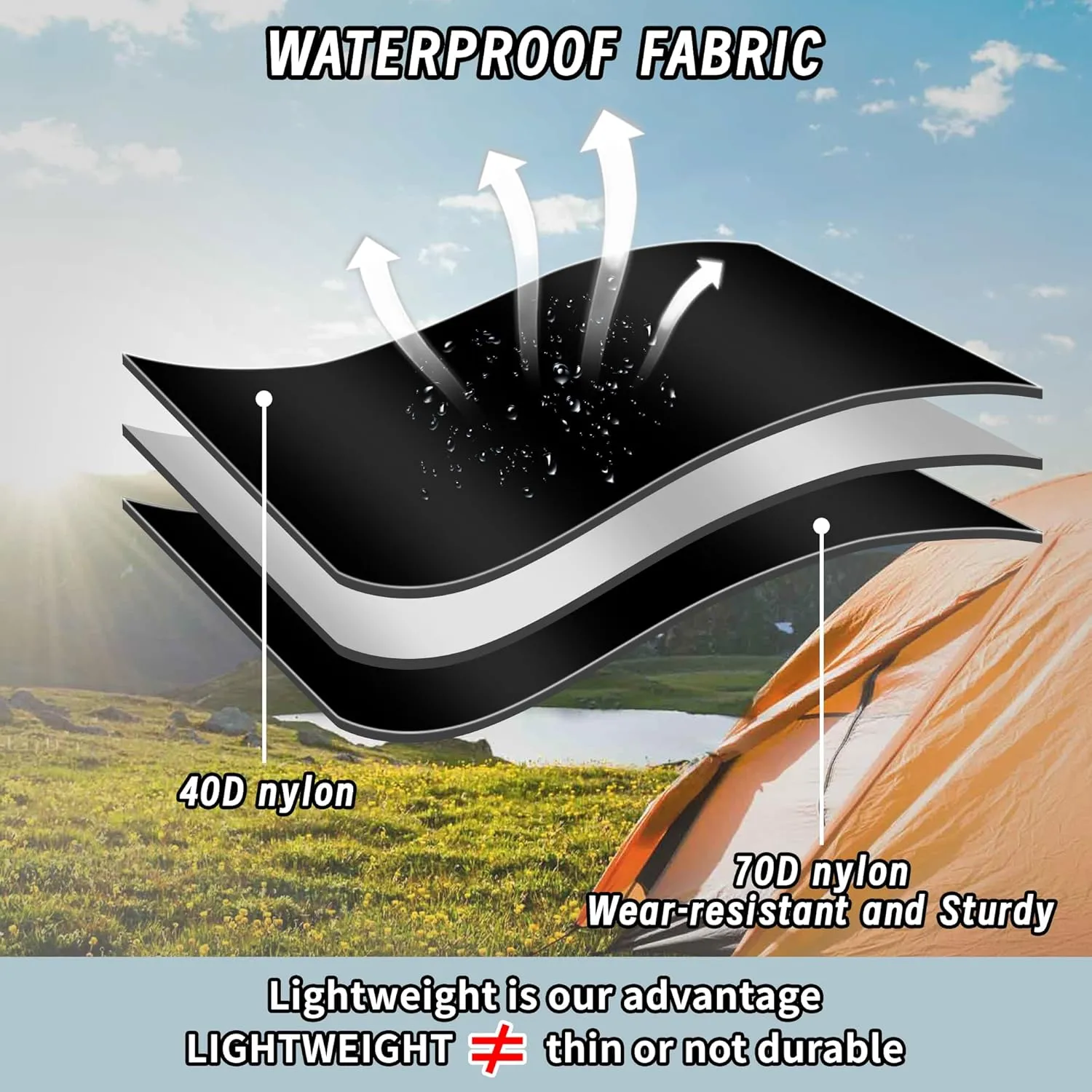 Inflatable Seat Cushion, Lightweight Camping Air Sitting Pad with Repair Cloths, Waterproof Air Cushion, Portable Air Seat Cushion for Climbing Hiking Office Airplane Car Stadium Seat