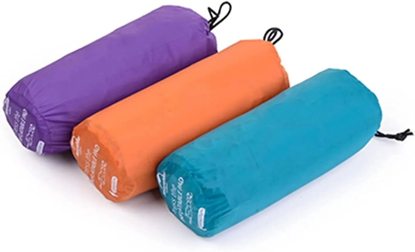 Inflatable Sleeping Mattress 20D Nylon Tpu Manual Inflating Camping Sleeping Mat Hand Pressure Outdoor Inflatable Moistureproof Mattress Sleep Pad, Camping Sleeping Mat (Color : Orang (Purple Single (