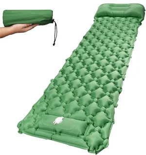 Inflatable Sleeping Mattress Camping Mattress Self-Inflating, Portable Sleeping Pad, Waterproof and Moisture-Proof Roll Mats, Self-Inflating Camping Mat with Built-in Inflatable (G