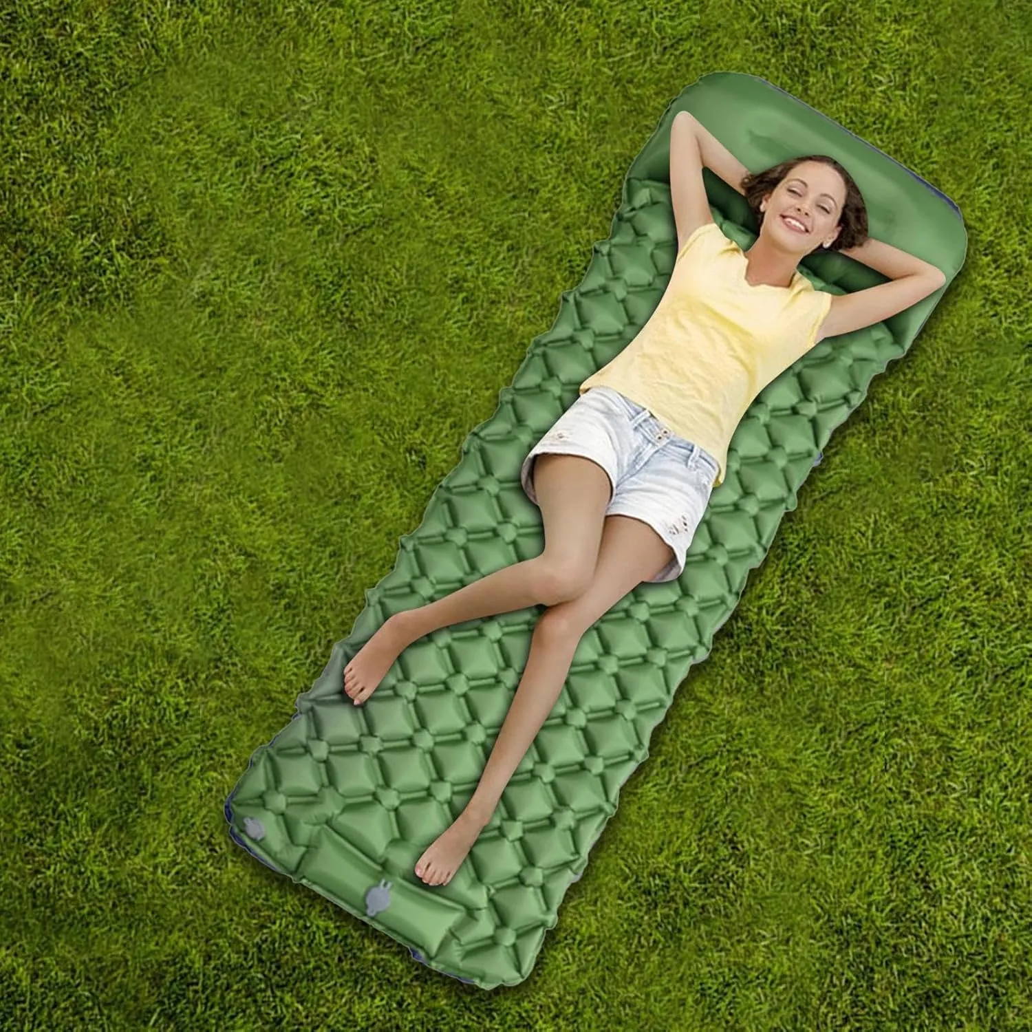 Inflatable Sleeping Pad - Waterproof Camping Mattress Blow Up Sleep Pad,Camping Equipment Portable Mattress for Camping Backpacking Hiking Tent Trap Traveling