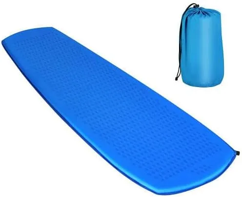 Inflatable Sleeping Pad with Carrying Bag-Blue