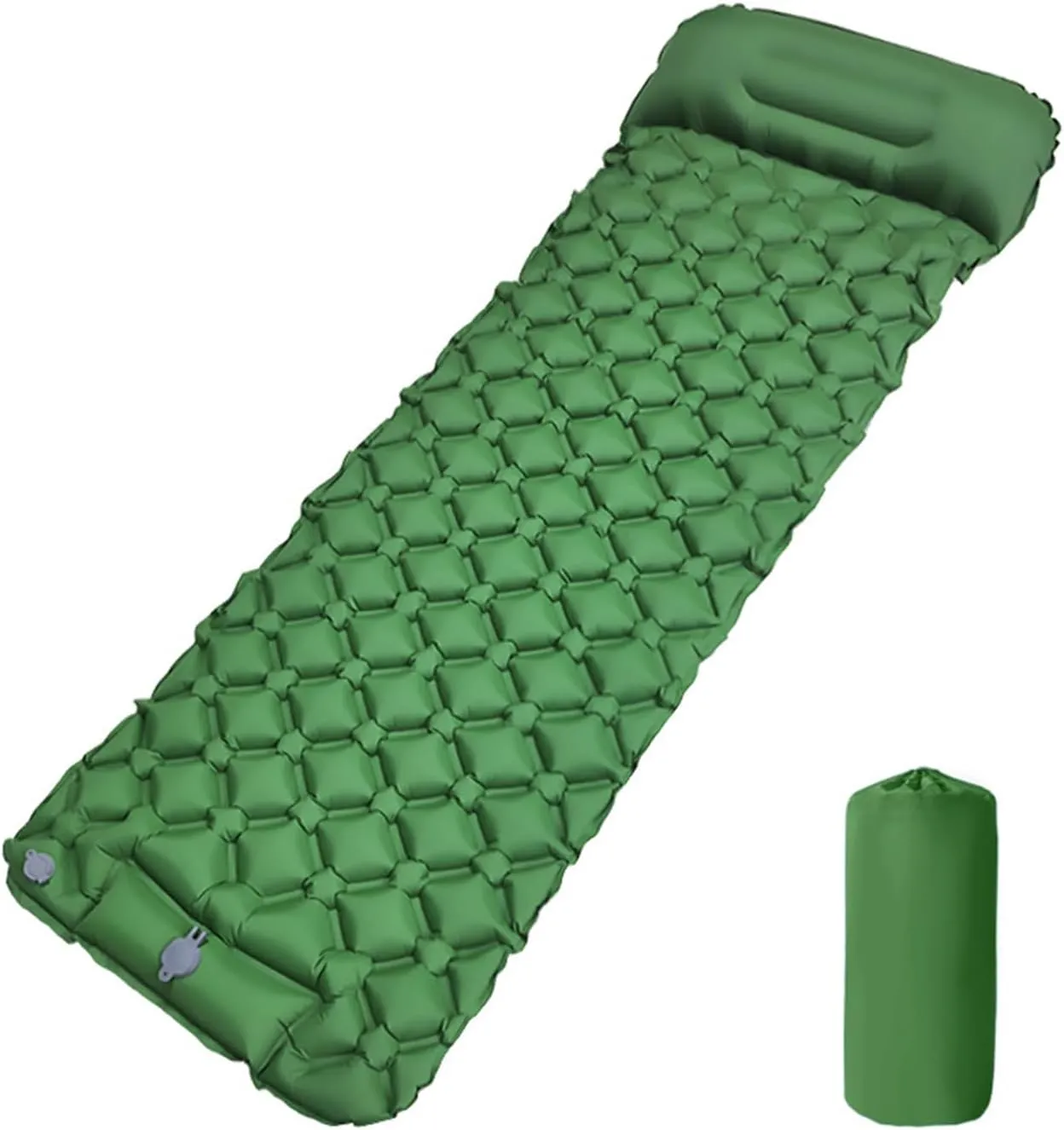 Inflatable Sleeping Pad with Pillow Backpacking Camping Air Mattress Outdoor Camping Sleeping Mat Folding Sleeping Pad