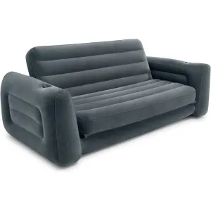 Inflatable Sofa Bed with Cup Holders