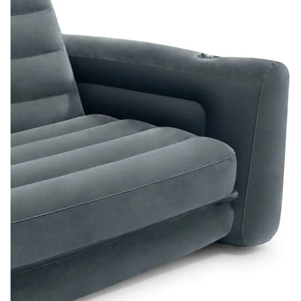 Inflatable Sofa Bed with Cup Holders