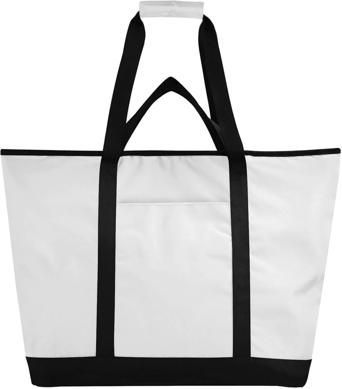 Insulated Cooler Bag with Zipper Hot or Cold Carrier Portable Travel Insulated Bag for Shopping Food Travel Beach Camping