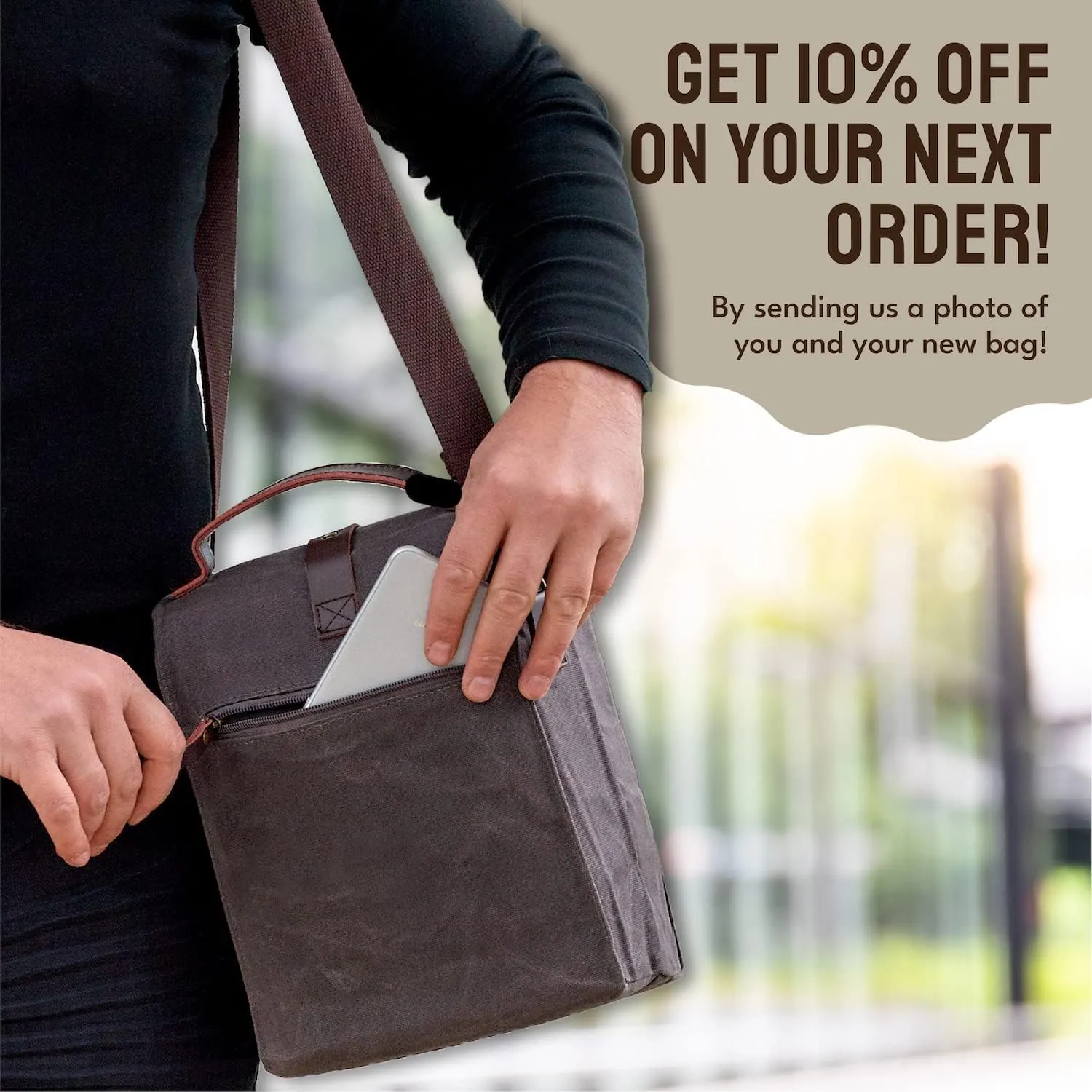 Insulated Lunch Bag for Women & Men (Grey)