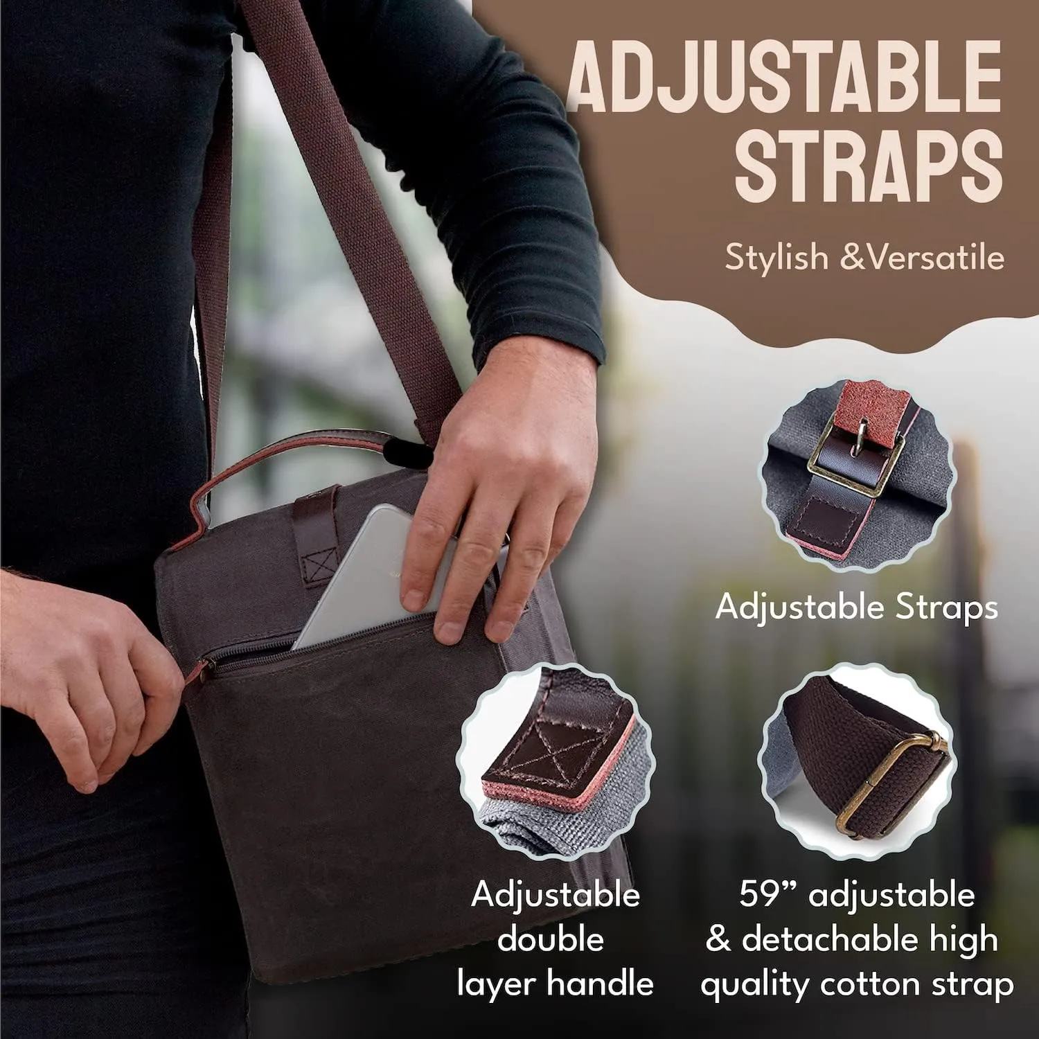 Insulated Lunch Bag for Women & Men (Grey)