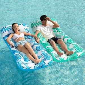 Jasonwell Inflatable Pool Float Lounge - 2 Pack Floaties Rafts for Adults Floating Lounger Sun Tanning Floats Cool Water Floaty Swimming Lake Beach Party Toys