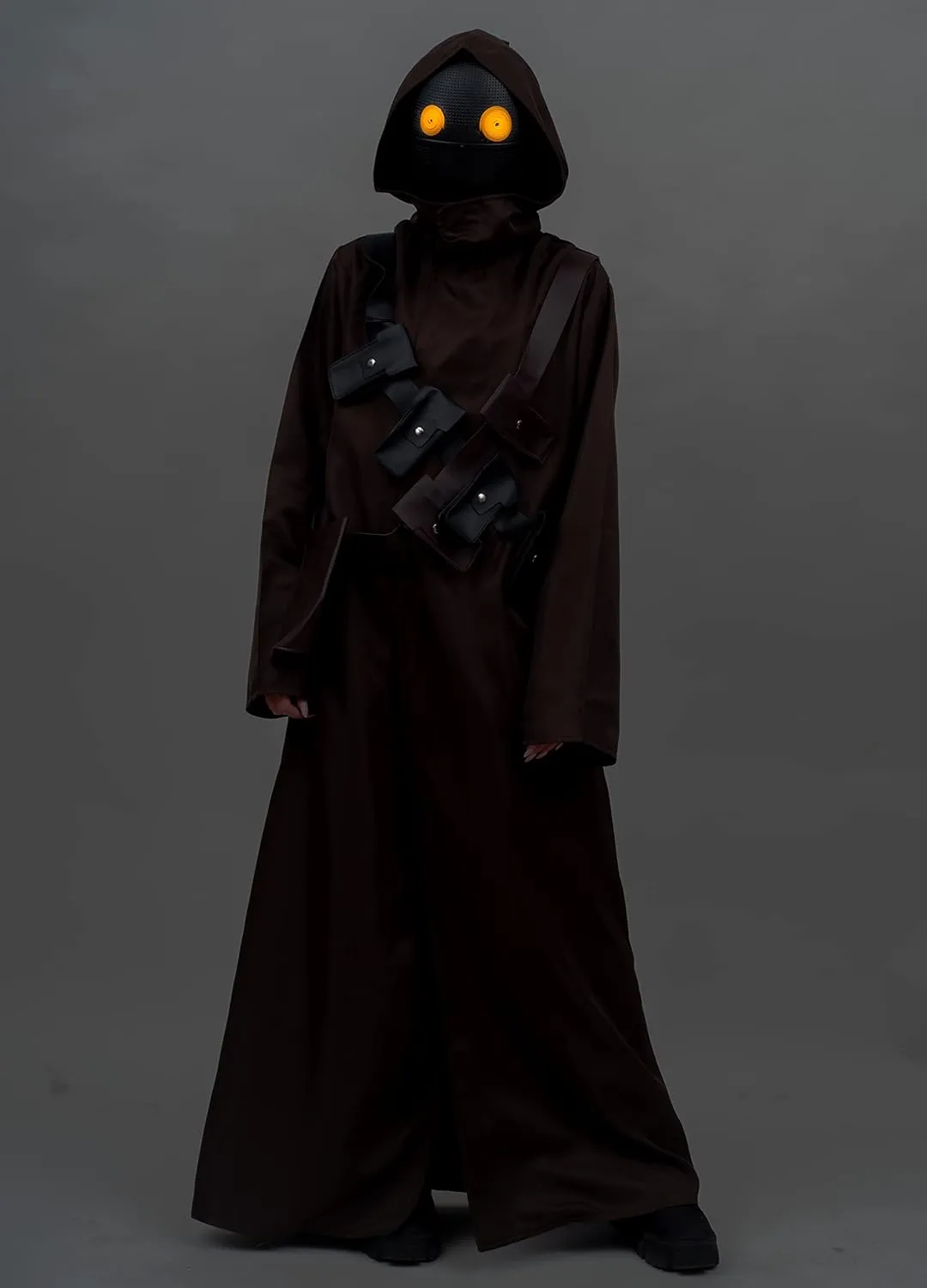 Jawas Space Wars Alien Cloak with LED Mask Adult Halloween Costume Cosplay