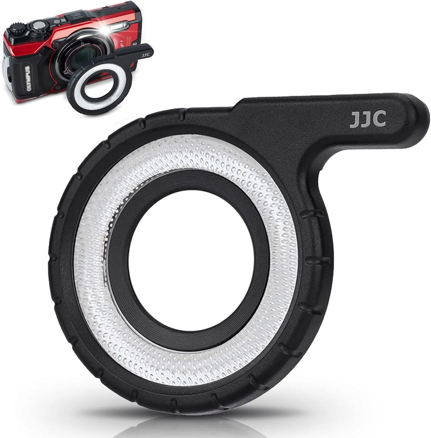 JJC LED Light Guide Ring for Olympus TG-7 TG-6 TG-5 TG-4 TG-3 TG-2 TG-1,Replace Olympus LG-1 Light Guide,Macro Guide Ring Light for Olympus Tough TG-7 TG-6 TG-5 TG-4 TG-3 TG-2 TG-1