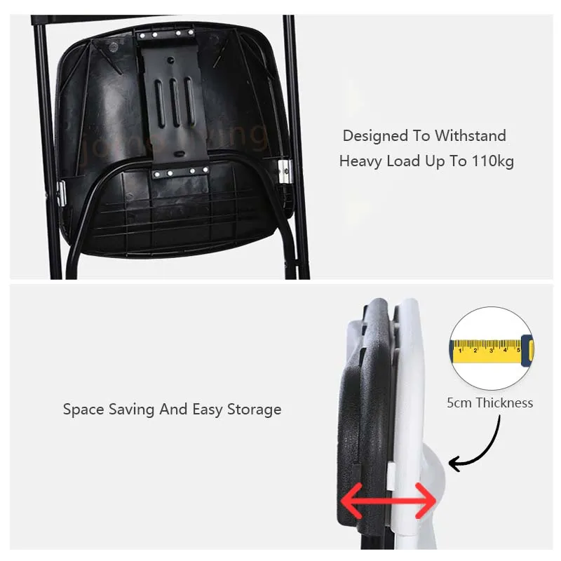 JOMO Premium HDPE Outdoor Portable Folding Chair Armless Lightweight Backrest Furniture Chair