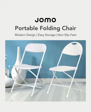 JOMO Premium HDPE Outdoor Portable Folding Chair Armless Lightweight Backrest Furniture Chair