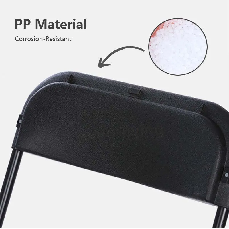 JOMO Premium HDPE Outdoor Portable Folding Chair Armless Lightweight Backrest Furniture Chair
