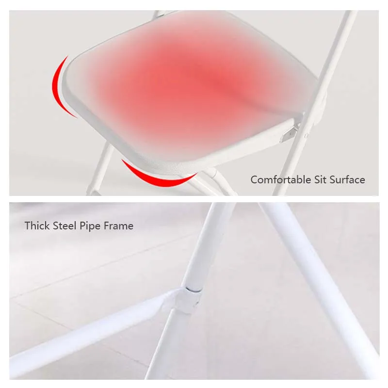 JOMO Premium HDPE Outdoor Portable Folding Chair Armless Lightweight Backrest Furniture Chair