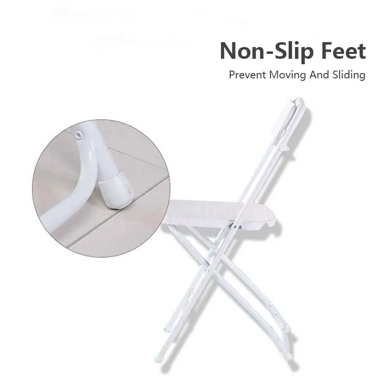 JOMO Premium HDPE Outdoor Portable Folding Chair Armless Lightweight Backrest Furniture Chair