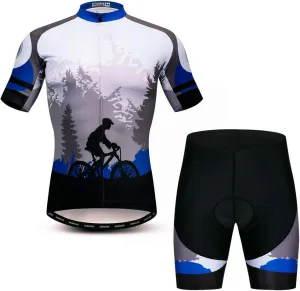 JPOJPO Cycling Jersey for Men Pro Team Bicycle Clothing MTB Bike Jerseys Shorts Set