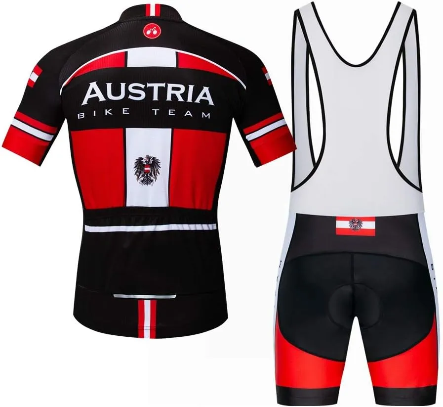 JPOJPO Cycling Jersey for Men Pro Team Bicycle Clothing MTB Bike Jerseys Shorts Set