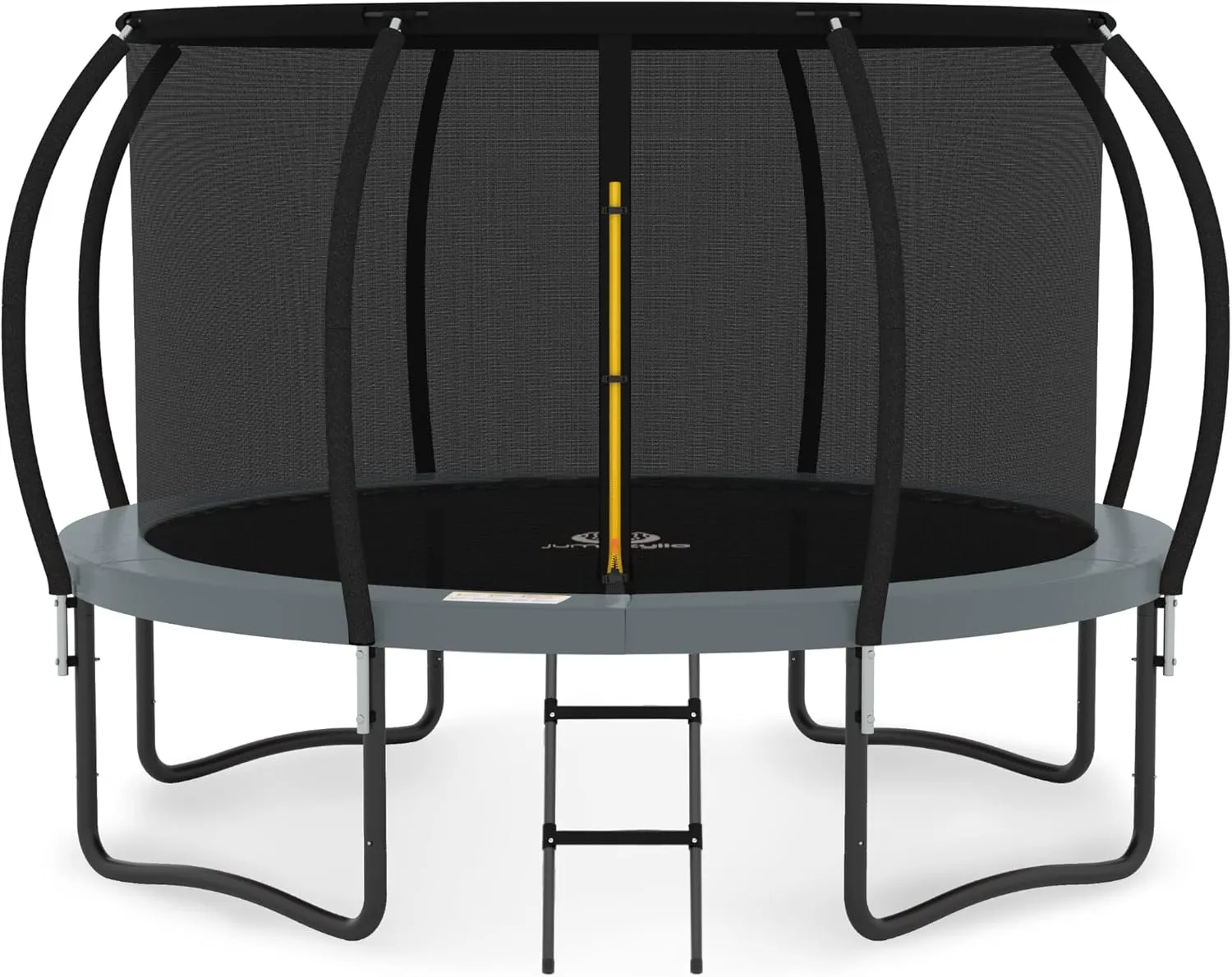 JUMPZYLLA Trampoline Outdoor 8FT 10FT 12FT 14FT 15FT 16FT with Enclosure and Ladder, ASTM Approved Recreational Trampoline for Kids and Adults, Anti-Rust Coated Frame