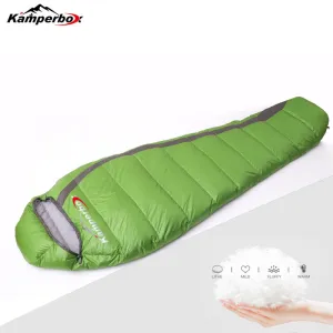 Kamperbox Down Sleeping Bag with Compression Sack |  0 to -4 Degree | 400 g Filling