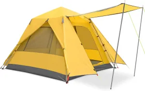 KAZOO Camping Tents 3 Person Waterproof Instant Tents 3 People Cabin Tent Easy Setup with Sun Shade Automatic Aluminum Pole