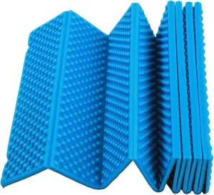 Keenso Thick Egg Crate Sleeping Pad, Foldable Foam Sleep Mat for Camping, Durable Sponge Mat for Snowy Mountains, Rivers, and Fields