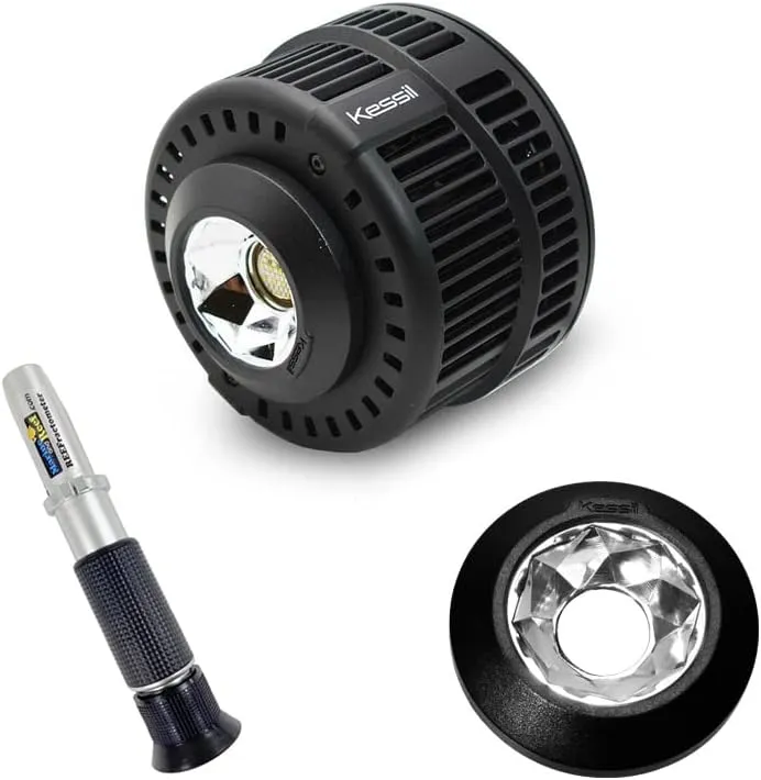 Kessil A500X LED Light, Narrow Reflector, & Reefractometer Bundle (3 Items)