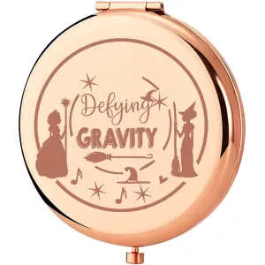 KEYCHIN Witch Pocket Mirror Elphaba and Glinda Fans Gifts Defying Witch Compact Makeup Mirror Musical Elphaba and Glinda Witch Merch (Defying-RG)