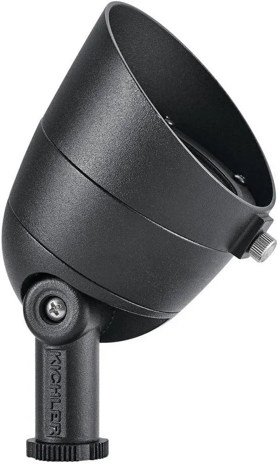 KICHLER Landscape LED 2.5 Watt 2700K Landscape Accent Light in Textured Black, 16151BKT27
